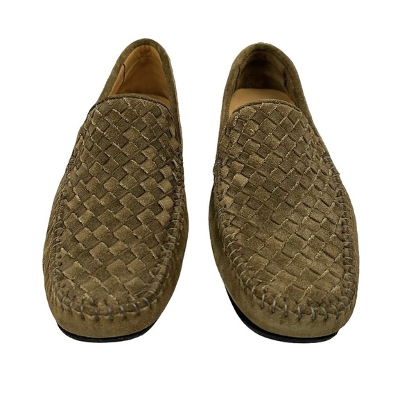 MASSIMO MATTEO Woven Suede Driving Loafers - Picture 5 of 8